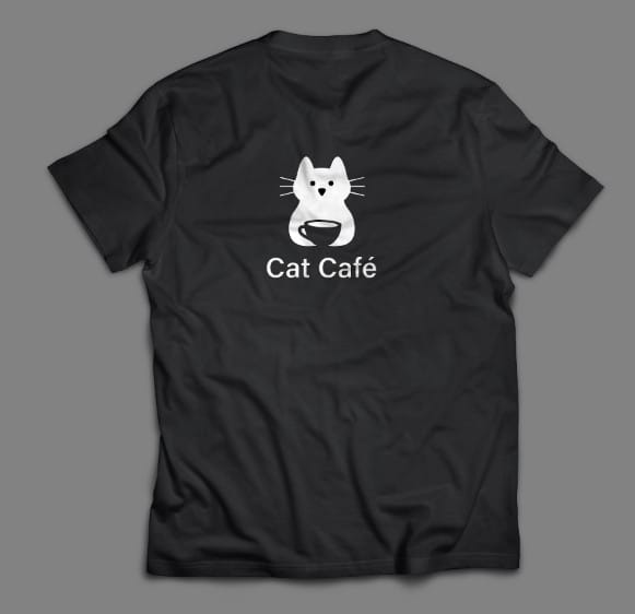 Cute Cat Coffee Café T-Shirt 13