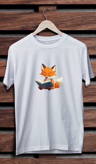 Little Fox Illustration T-Shirts18