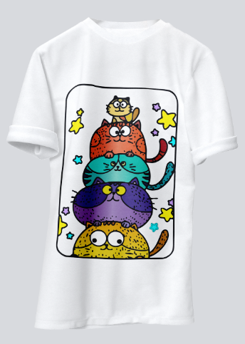 Cat Stack T-Shirt40