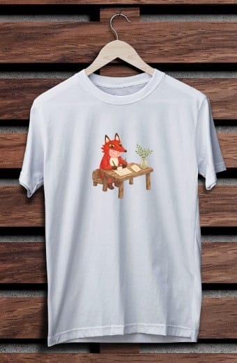 Fox Writing T-Shirt34